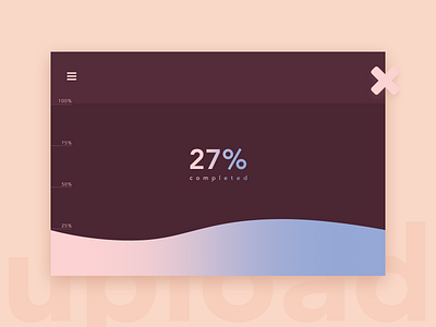 Day 031 - File Upload app dailyui file file upload gradient graph pantone ui upload wave