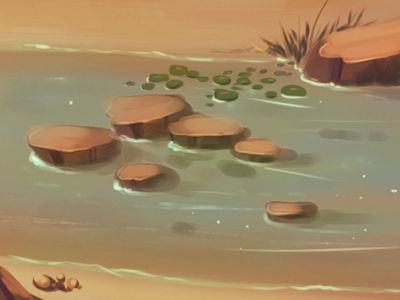 River stones. background beach desert greenery river sand stones stream water