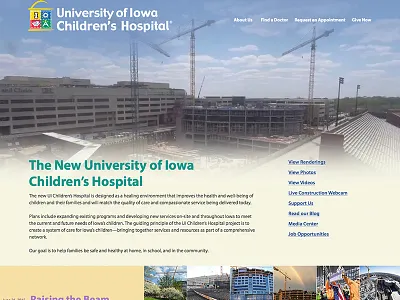 Building update page design