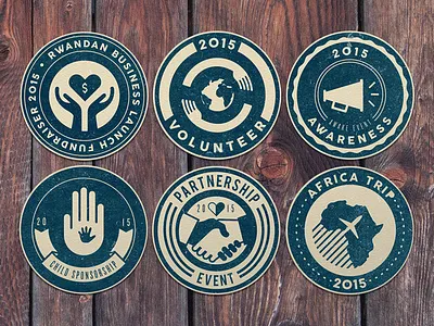 Aspen Awake Badges awareness badge charity flat fundraiser hands icon illustrated illustration partnership volunteer world