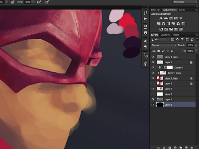 WIP - The Flash dc digital painting flash photoshop