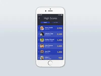 DailyUI #019 - Leaderboard 019 dailyui leaderboard