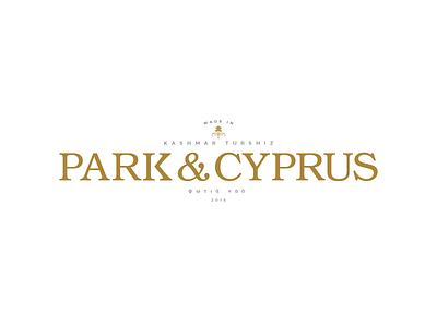 Park And Cyprus brand branding persia persian religion typography