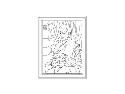 Boy With Apple art cinema design film line minimalism movie simple wes anderson wip