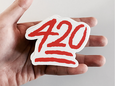 420 420 onehunnid sticker