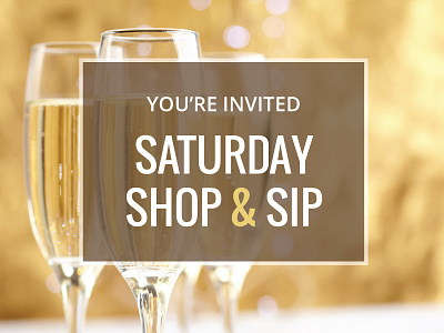 Shop&Sip champagne social media