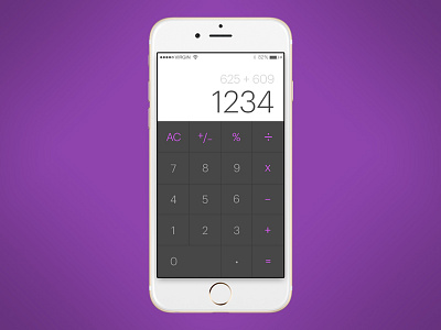 Daily UI #004 calculator colour daily ui design flat design illustration numbers ui