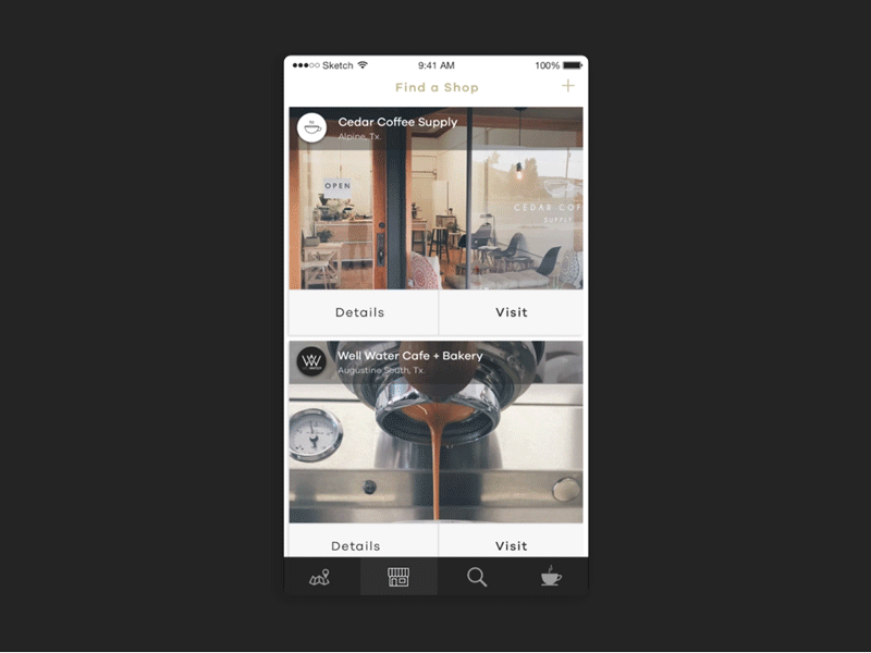 3d Touch Second Action 3d touch coffee app interaction ios 9 ios9 iphone 6s prototype prototyping quartz composer ui ux ux motion