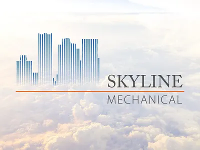 Skyline Mechanical Logo design illustrator logo logo design skyline vector