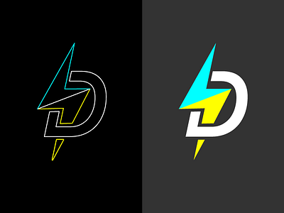 Design Labo Logo dark labo lightening logo neon