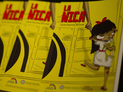 Book illustration La Nica book girl illustration kid nica