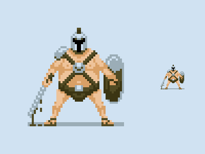 Gladiator pixel art pixel dailies pixels