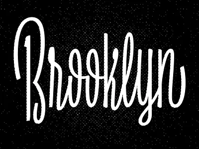 Bucktown brooklyn brush casual lettering nyc script sketch upright