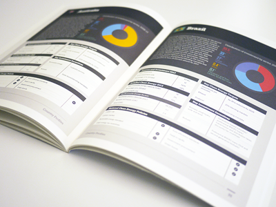 Country Profile Spread pie chart print tables