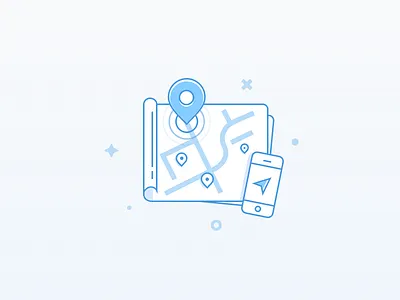 Map illustration adaptive flat google maps illustration index map maps mobile pin russian ui ux