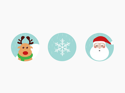 Christmas Icon christmas icon santa snow xmas