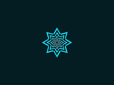 Vortex bold depth design geometric illustrator repetition shapes star symbol vector