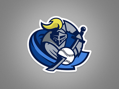 Blue Knight baseball knight