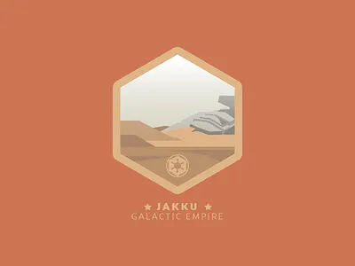 Jakku Badge badge finn icon illustration jakku jedi rey star starwars tfa theforceawakens wars