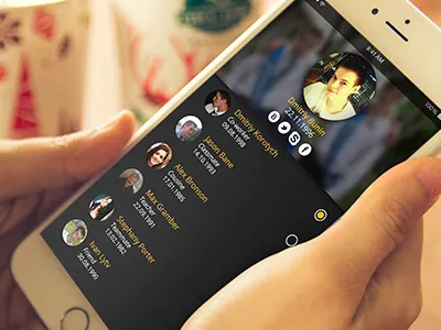 UI / UX concept for birthday dates remember app black concept design interface ios iphone photoshop ui ux