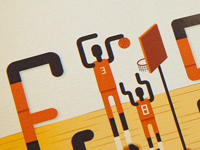 Sunday game basketball behance chinese english featured illustration minimal player vector