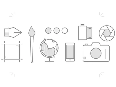 Site Icons icons illustration photography web design