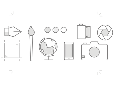 Site Icons icons illustration photography web design