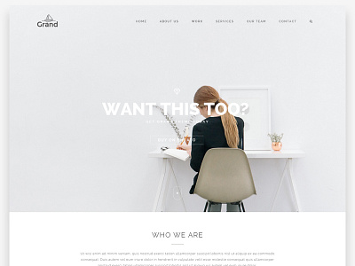 Creative Agency Demo 7 - Grand WP Theme architecture blog business clean design elegant grand modern photography portfolio shop white