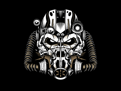 Fallout 4 Hope art artwork detailed fallout gaming helmet hope illustration illustrator mask vector