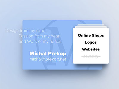 Personal portfolio homepage blue card cards homepage intro personal portfolio profile ui ux webdesign