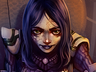 Evil lady alien dark evil experiment lady mischievous scifi