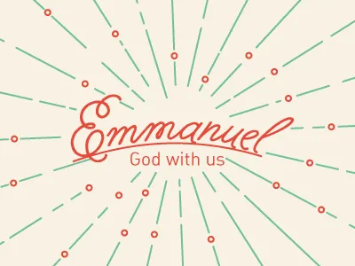 Emmanuel christmas design illustration illustrator lines simple