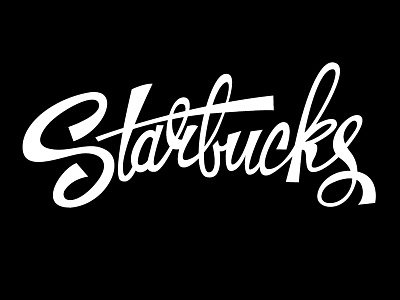 Starbucks coffee hand lettering lettering script starbucks
