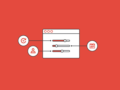 Configure custom dashboard design flat fundraising icon icons minimal simple ui user interface web