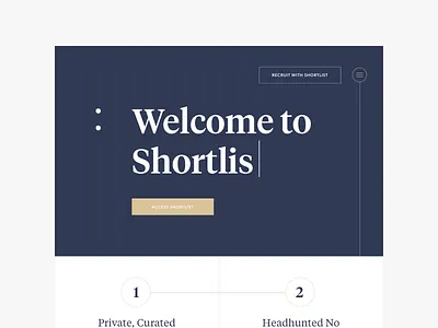 Landing page idea classy geometry homepage landing page marketing minimal typography ui welcome