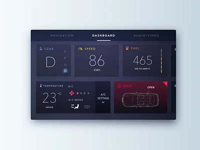 Car Interface 034 car interface dailyui
