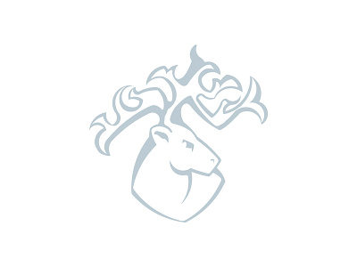 Reindeer blue christmass icon raindeer winter xmas
