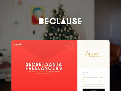 Beclause: A Secret Santa for Freelancers beclause gifts northparallel secret santa