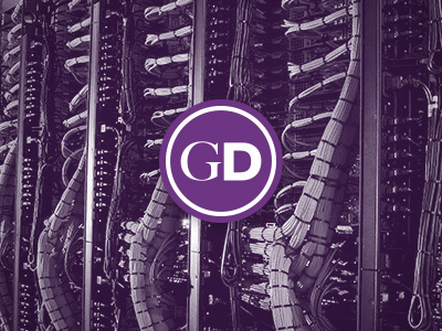 GDWiP cabling hallmark purple servers sticker