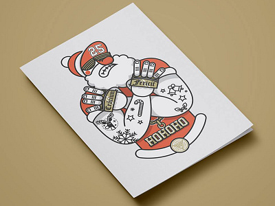 HOHOHO! [work in progress] 25 badsanta bandit card christmas gangsta hohoho mos craciun reindeer santa thug xmass