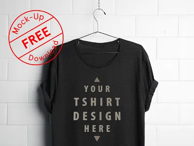 Hanging T-Shirt Mock-Up branding download fashion free hipster identity label logo psd shop stationery template