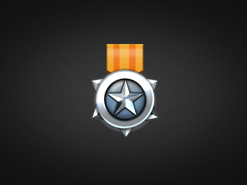 Medal Earned Animation animation award flash gif illustrator medal photoshop reveal