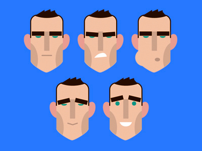 Vinnie Jones Heads for an animation illustration vinnie jones