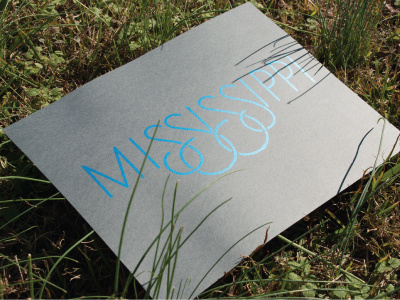 Mississippi Poster home illustration lettering love poster print screenprinting type