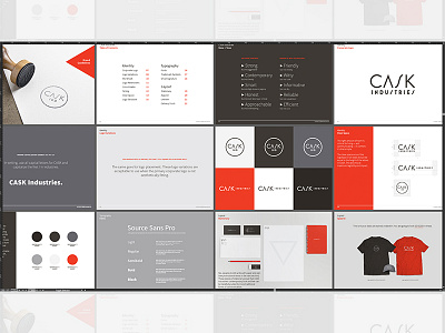 CASK Industries Branding branding clean construction fresh furnishing guide identity