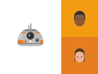 Star Wars: Light bb8 droid finn rey star wars symbolicons the force awakens