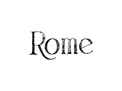 Rome hand lettering lettering phoenix rome