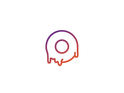 the oozeroom brand branding drip gradient logo o ooze stroke