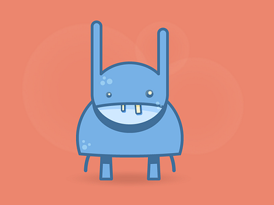 Bunny bunny freckles illustration monster rabbit vector