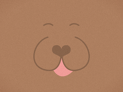 Puppy Love dog flat illustration minimal puppy